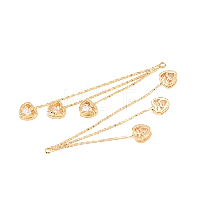 Brass with Cubic Zirconia Big Pendants KK-L261-19B-G-1