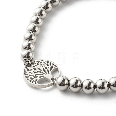 Tree of Life Link Bracelets for Men Women BJEW-JB06686-1