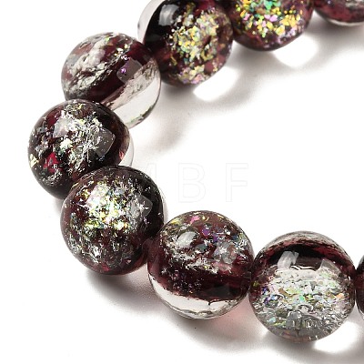 Handmade Dichroic Foil Glass Beads Strands DICH-U001-10D-1