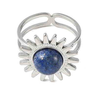 Stainless Steel Cuff Open Rings RJEW-JR01078-02-1