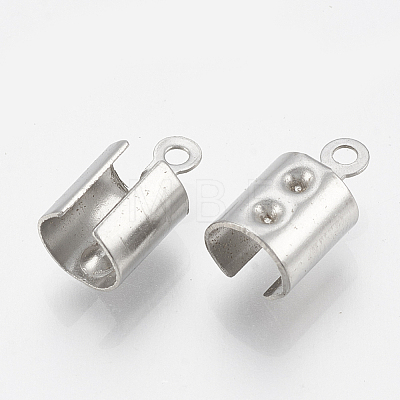 Tarnish Resistant 201 Stainless Steel Folding Crimp Ends STAS-T031-11-1