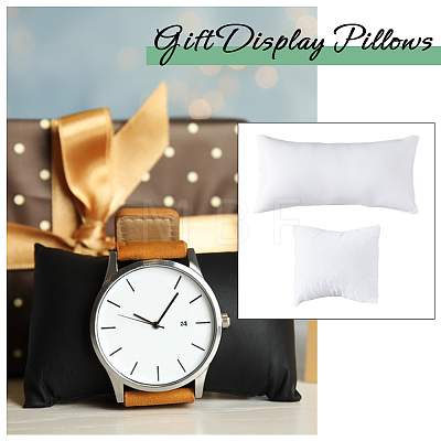 10Pcs 2 Styles Leather & Velvet Pillow Jewelry Bracelet Watch Displays BDIS-DC0001-01-1