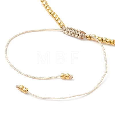 Natural Pearl & Seed Braided Bead Bracelets BJEW-JB09722-02-1