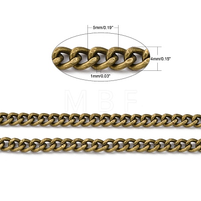 Iron Cuban Link Chains CH-R013-5x4mm-AB-NF-1