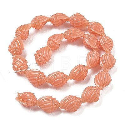 Synthetic Coral Carved Beads Strands CORA-I023-07E-1