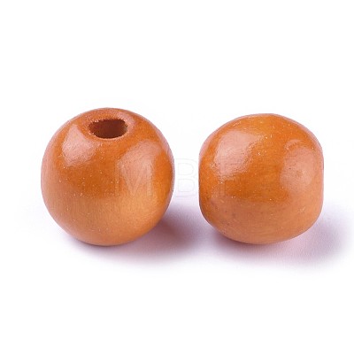 Dyed Natural Wood Beads WOOD-Q006-18mm-M-LF-1