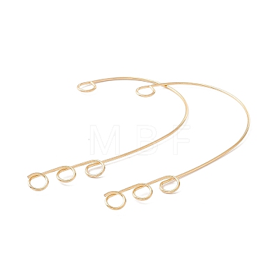 316 Stainless Steel Ear Cuff Findings Ion Plating(IP) X-STAS-H148-01G-1