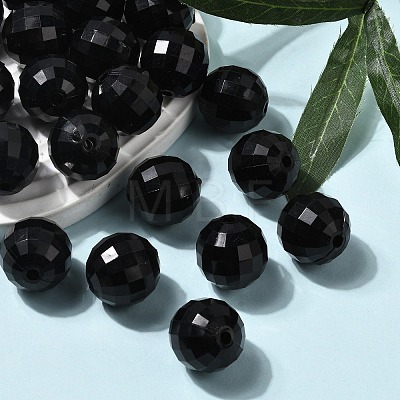 Colorful Acrylic Beads PAB1550Y-6-1