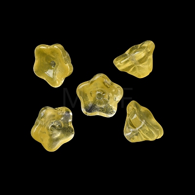 Baking Paint Transparent Glass Beads GLAA-T025-81C-03-1