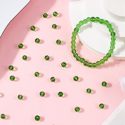 250Pcs Glass Round Beads GLAA-SP0001-49C-1