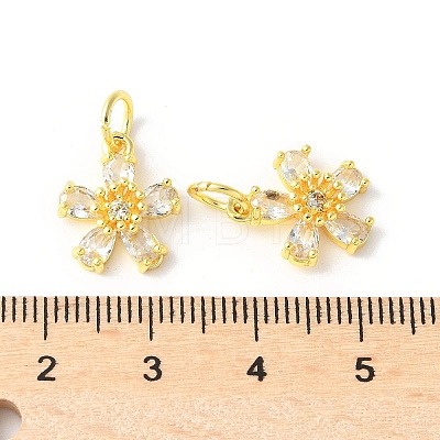 Brass Micro Pave Cubic Zirconia Pendants LS-KK-U067-03G-04-1