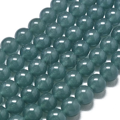 Natural Malaysia Jade Beads Strands G-L645-C01-8mm-04-1