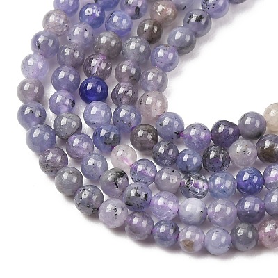 Natural Tanzanite Beads Strands G-H358-A08-3mm-01-1