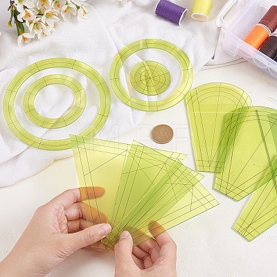 Acrylic Sewing Patchwork Ruler Sets DIY-WH0028-98-1