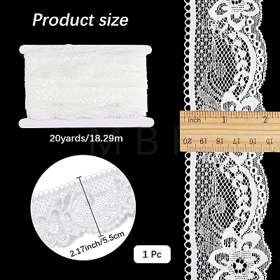 20 Yards Polyamide Flower Lace Ribbon OCOR-CY0001-29A-1