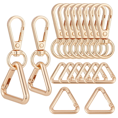 8Pcs Zinc Alloy Swivel Clasps FIND-GA0005-37KCG-1