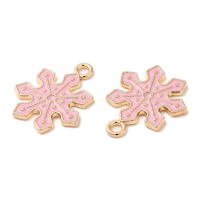 Christmas Light Gold Tone Alloy Enamel Pendants FIND-C031-01KCG-02-1