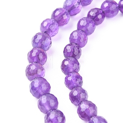 Natural Amethyst Beads Strands G-C073-6mm-3-1