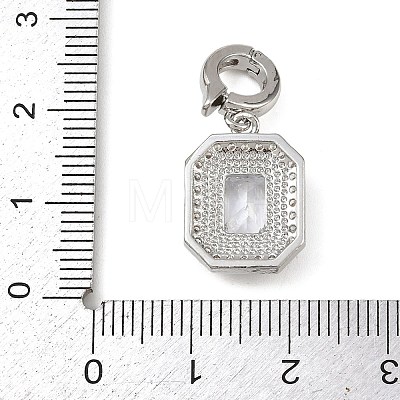 Brass Micro Pave Cubic Zirconia Pendants LS-KK-K413-08P-1