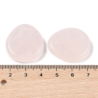 Natural Rose Quartz Pendants G-M440-03B-1