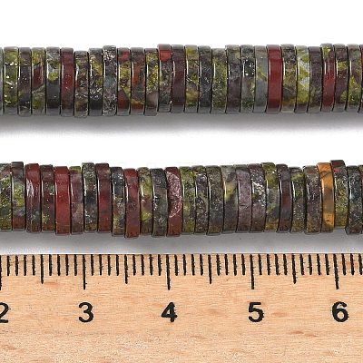 Natural Dragon Blood Beads Strands G-G329-B07-8x1mm-1