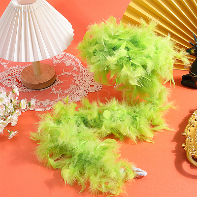 Turkey Feather Fluff Boa for Dancing DIY-WH0568-10E-1