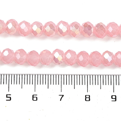 Baking Electroplate Glass Beads Strands DGLA-A039-J10mm-B08-1