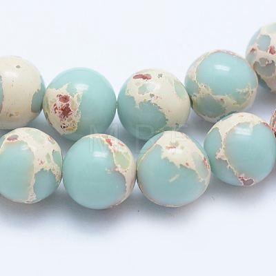 Synthetic Imperial Jasper Beads Strands G-F531-6mm-H03-1