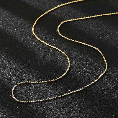 Brass Ball Chain Necklaces MAK-L009-06G-1