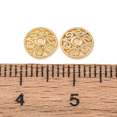 Brass Bead Caps KK-L272-02G-1