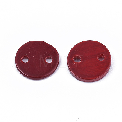 Spray Paint Freshwater Shell Links connectors X-SHEL-S276-27E-1