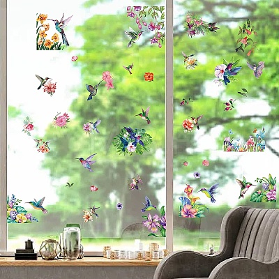 8 Sheets 8 Styles PVC Waterproof Wall Stickers DIY-WH0345-097-1