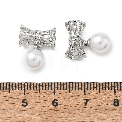 SHEGRACE Brass Micro Pave Cubic Zirconia Tube Beads XGRQ4G753-698P-1