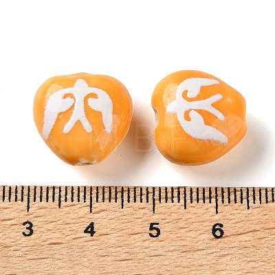 Printed Handmade Porcelain Beads FIND-H023-01C-1
