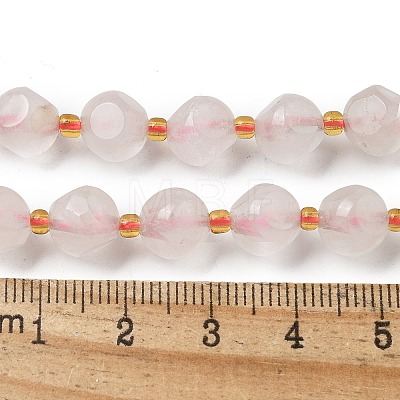 Natural Rose Quartz Beads Strands G-K387-A08-02-1