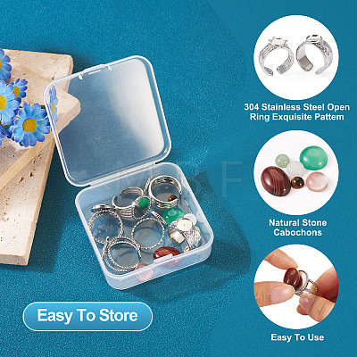 DIY Gemstone Ring Making Kit DIY-TA0005-21-1