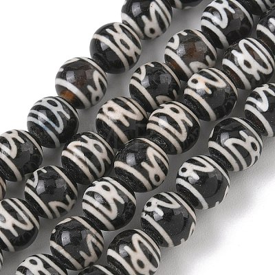Tibetan Style dZi Beads Strands GG-CBA3DA1-03-1