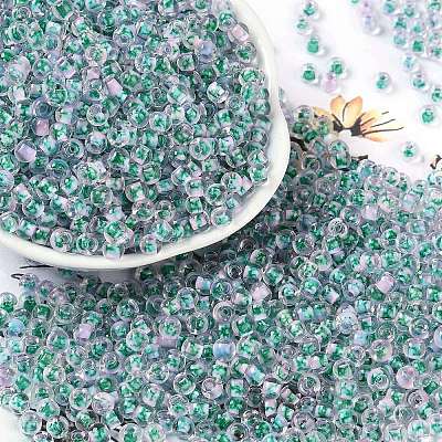 Transparent Inside Colours Glass Seed Beads X1-SEED-A032-04H-1