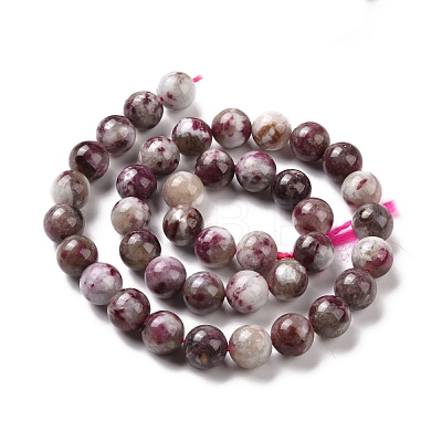 Natural Plum Blossom Tourmaline Beads Strands G-P477-01C-01-1