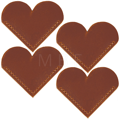 4Pcs Leather Bookmarks AJEW-CL0005-36-1