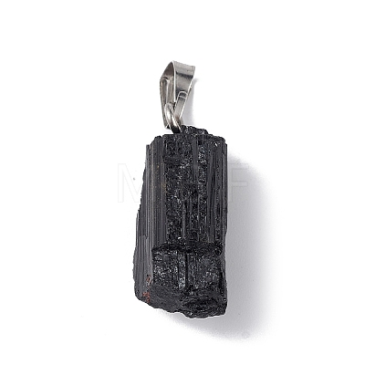 Natural Black Tourmaline Pendants LS-G-F739-01P-1