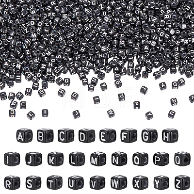 1300Pcs Opaque Horizontal Hole Acrylic Beads SACR-UN0001-08-1