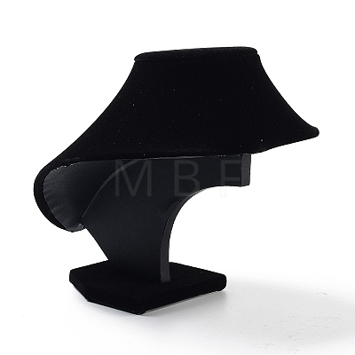 Bust Plastic Covered with Velvet Necklace Display Stands NDIS-L006-01B-1