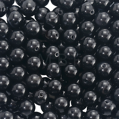 120Pcs Natural Black Onyx Beads G-PA0001-06B-1