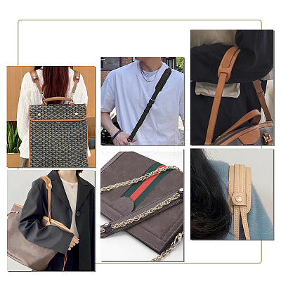   4 Sets 4 Colors Imitation Leather Bag Handle Wraps FIND-PH0017-24-1