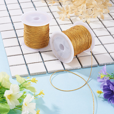 2 Rolls Round PET Metallic Thread MCOR-TADJ0001-01D-01-1