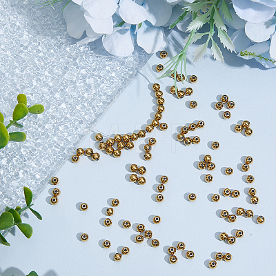 100Pcs 304 Stainless Steel Beads STAS-HY0002-23B-1