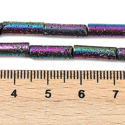 Electroplated Natural Lava Rock Beads Strands G-K388-03B-09-1