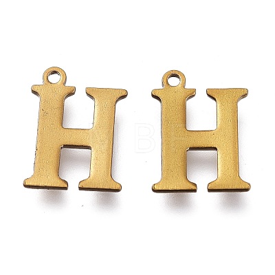PVD Vacuum Plating 304 Stainless Steel Charms STAS-H112-H-AB-1