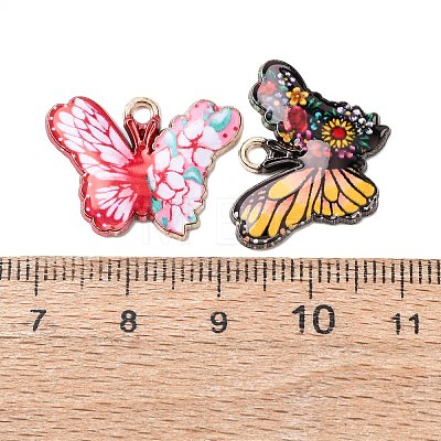 Alloy Enamel Pendants ENAM-P263-01G-1
